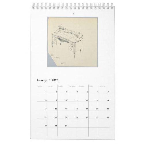 minimalist maximalist aesthetic 2023 wall calendar