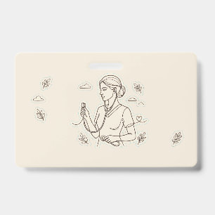 Minimalist Medical Badge