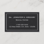 [ Thumbnail: Minimalist Medical Doctor Business Card ]