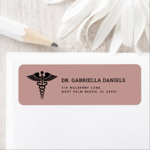 Minimalist Medical Symbol Doctor Healthcare Nurse Label
