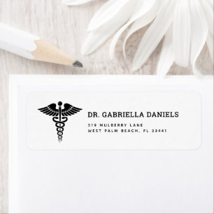 Minimalist Medical Symbol Doctor Healthcare Nurse Label