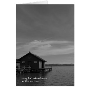 Minimalist MEMORIAL BAVARIA Black White Cards