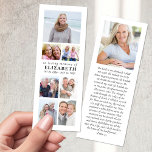Minimalist Memorial Multi Photo Collage Funeral Bookmarks<br><div class="desc">These beautiful bookmarks are a touching tribute to your loved one and can be given out to friends and family at a funeral or memorial service.</div>