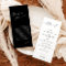 Minimalist Menu + Thank You Note | Wedding Napkin 
