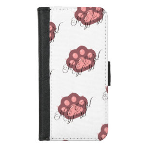 Minimalist "Meow" Cat Paw iPhone Case - Cute & Mod