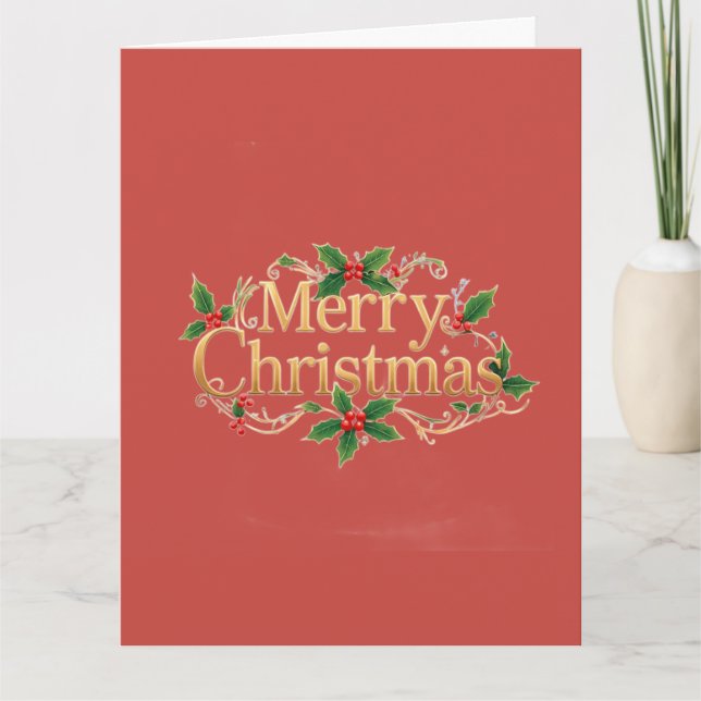 Minimalist Merry Christmas Card (Front)