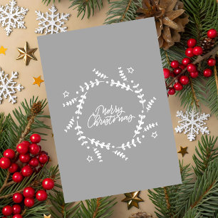 Minimalist Merry Christmas Greeting Card