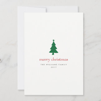 Minimalist Merry Christmas Trees Cards