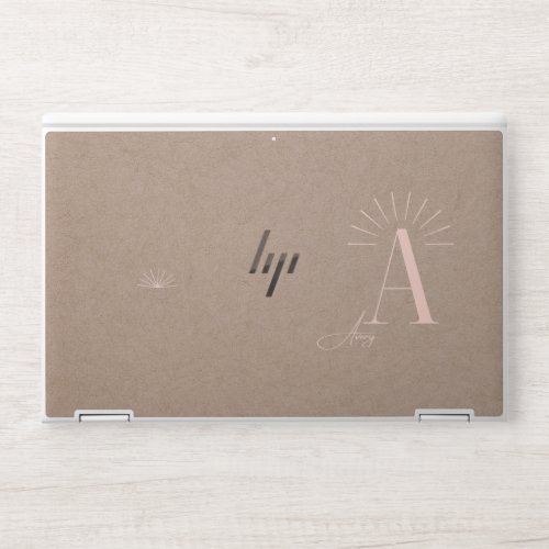 Minimalist Metallic Rose Gold laptop skin