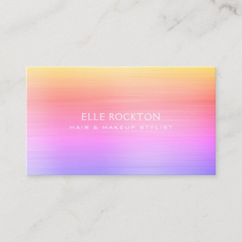 Minimalist Miami Pink Ipanema Business Card