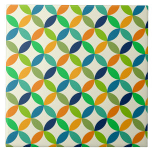Minimalist Mid century modern geometric Ceramic Tile