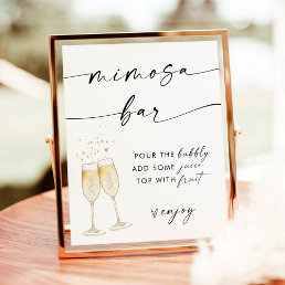 Minimalist Mimosa Bar Sign | Bridal Shower Sign