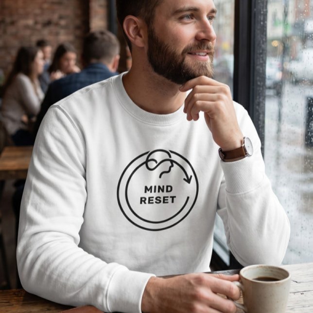 Minimalist Mind Reset Mental Health Awareness Sweatshirt (Creator Uploaded)