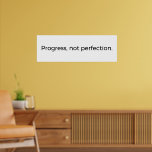 Minimalist Mindset Wall Art – Progress Over Perfec