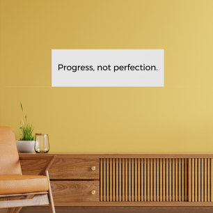 Minimalist Mindset Wall Art – Progress Over Perfec