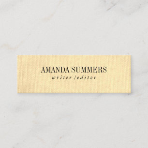 Minimalist Mini Business Card