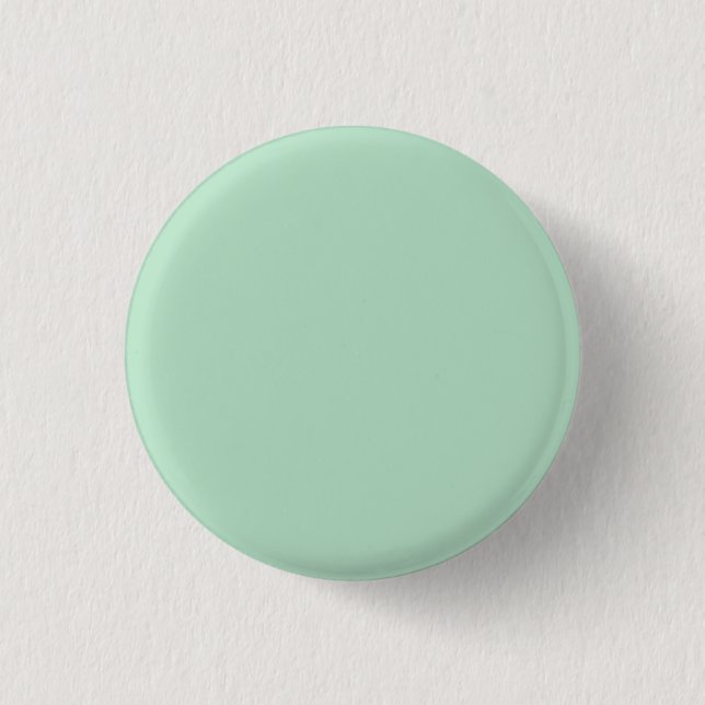 Minimalist Mint Green Button Badge (Front)