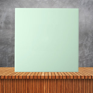 Minimalist Mint Green Plain Solid Color Ceramic Tile