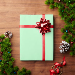 Minimalist mint green plain solid color modern wrapping paper