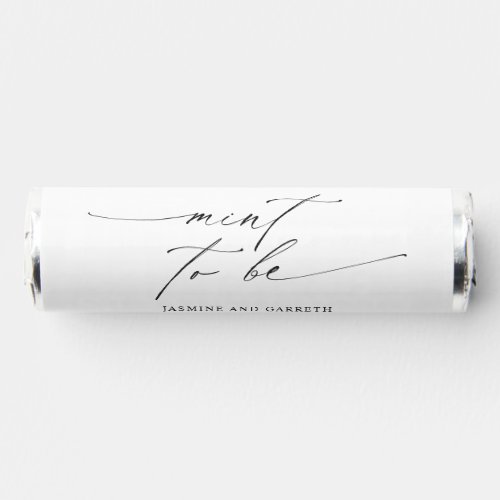 Minimalist Mint To Be Wedding Breath Savers Mint