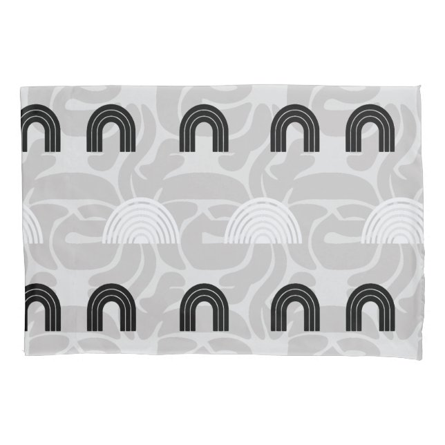 Minimalist Mixed Boho Arches Pillow Case (Front)
