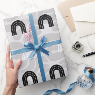 Minimalist Mixed Boho Arches Wrapping Paper