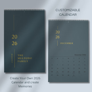 Minimalist Modern 2026 Wall Calendar