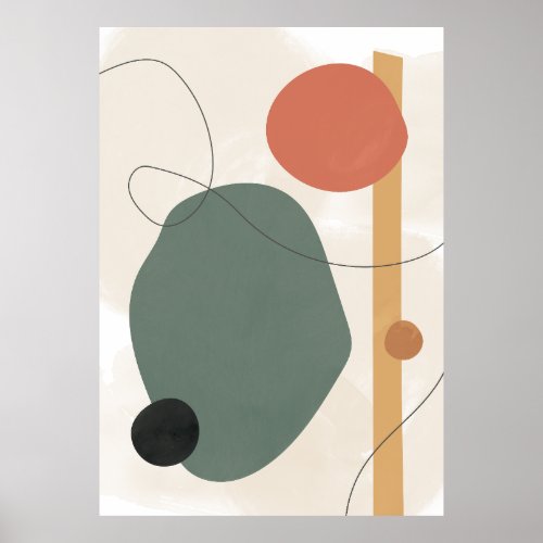 Minimalist Modern Abstract Aesthetic Poster