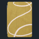 Minimalist Modern Abstract Art in Yellow Gold<br><div class="desc">This unique iPad case features a minimalist modern abstract art design in goldenrod yellow.</div>