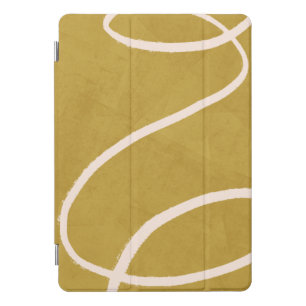 Minimalist Modern Abstract Art in Yellow Gold iPad Pro Cover