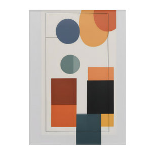 Minimalist Modern Abstract Geometric Acrylic Print