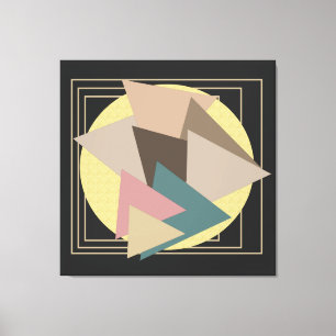 Minimalist Modern Abstract Geometric art Canvas Print