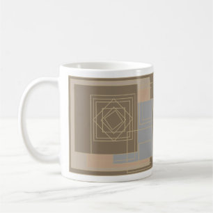 Minimalist Modern Abstract Geometric art Coffee Mug