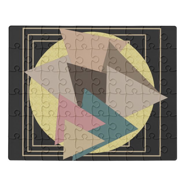 Minimalist Modern Abstract Geometric art Jigsaw Puzzle (Puzzle Horizontal)