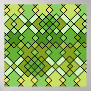 Minimalist Modern Abstract Geometric art Poster