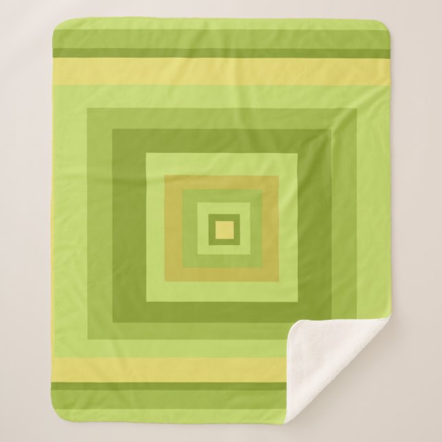 Minimalist Modern Abstract Geometric art  Sherpa Blanket (Front)