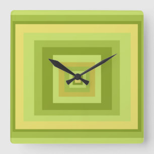 Minimalist Modern Abstract Geometric art Square Wall Clock