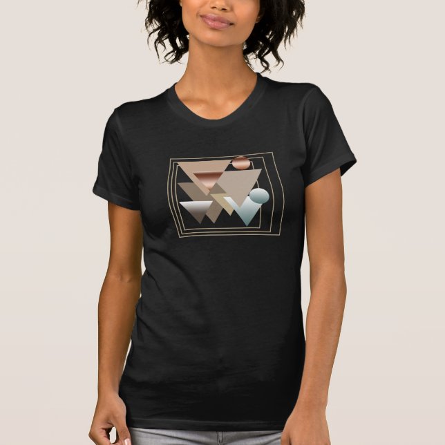 Minimalist Modern Abstract Geometric art T-Shirt (Front)