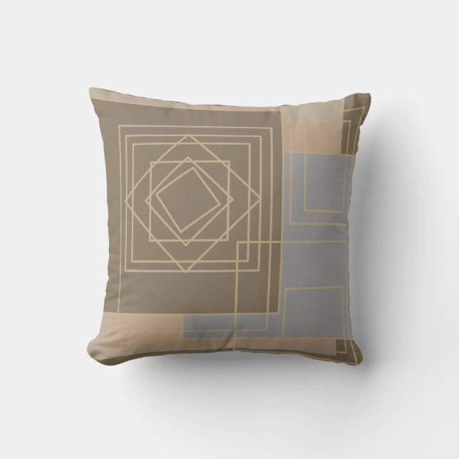 Minimalist Modern Abstract Geometric art Throw Pillow (Front)