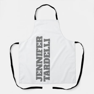 Minimalist Modern Add Your Name Apron
