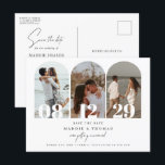 Minimalist modern arch photo Save the Date Postcard<br><div class="desc">Invite guests to your wedding with this simple and modern customizable save the date invitation. Photo on the card can be changed to your own. This save the date invitation is perfect for any season.</div>
