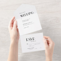 Minimalist Modern Art Deco Wedding