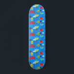 Minimalist Modern Artist Art Skateboard<br><div class="desc">This Minimalist Modern Artist Art Skateboard is the perfect mix of mid century modern, abstract shapes, and kitsch. The 1960s style, minimalist art design features a bright cobalt blue normally seen only on vintage flight attendant uniforms. The vibrant blue creates a backdrop for a multitude of organized shapes in colors...</div>