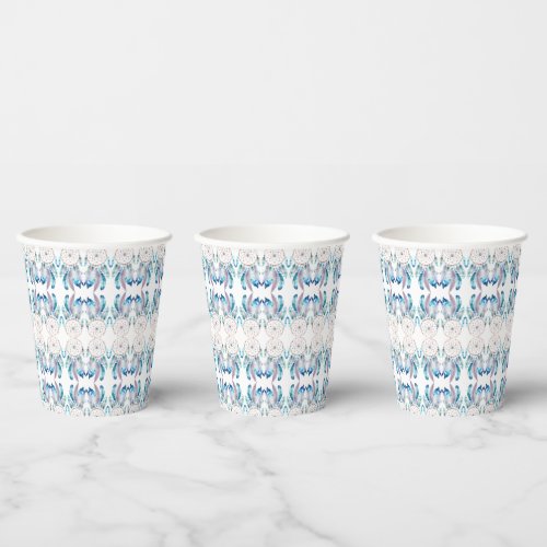 Minimalist Modern Baby Shower Dreamcatcher Pattern Paper Cups
