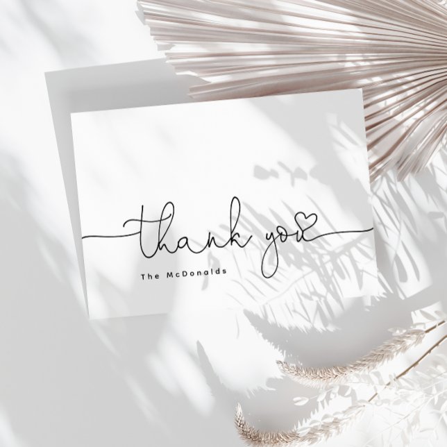 Minimalist Modern Baby shower Thank You Card (Creator Uploaded)