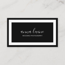 Minimalist Modern Black and White Border
