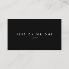 Minimalist Modern Black and White Professional Business Card
