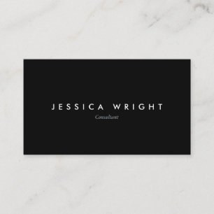 Minimalist Modern Black and White Professional Business Card