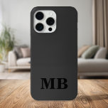 Minimalist Modern Black Initial Monogram iPhone 13 Case<br><div class="desc">Black Minimalist Modern Initial Monogram Phone Case. Create your own personalized iPhone Case with custom initial name.</div>