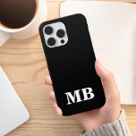 Minimalist Modern Black Initial Monogram iPhone 13 Case<br><div class="desc">Black Minimalist Modern Initial Monogram Phone Case. Create your own personalized iPhone Case with custom initial name.</div>